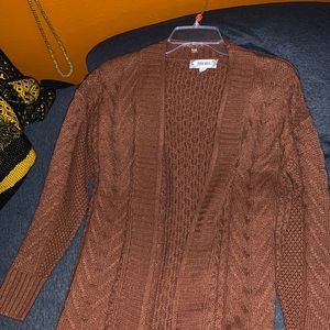 Orange cardigan